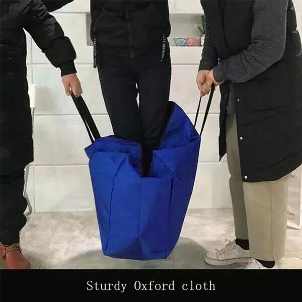 شنطة تخزين كبيرة  قابلة للطي للملابس والبطانيات والالحفة مع وسوسته  واتنين يد لسهولة الحمل والتنقل