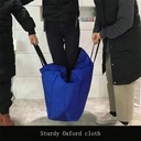 شنطة تخزين كبيرة  قابلة للطي للملابس والبطانيات والالحفة مع وسوسته  واتنين يد لسهولة الحمل والتنقل