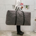 شنطة تخزين جامبو تحمل حتي 180 لتر وتربروف للملابس والبطاطين والوسائد وألعاب الأطفال بسوستة ويد قابلة للطي