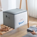 شنطة تخزين ملابس كبيرة مطبوعة باشكال كرتونية مختلفة باتنين يد لسهولة الحمل والتنقل متعددة الاستخدامات ا