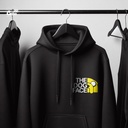 The Dog face هودي اوفر سايز قطن بكابيشو باللون الاسود  للرجال والنساء