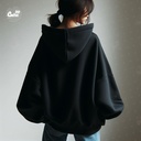 I'm Preety Cool But I Cry Alot !هودي اوفر سايز قطن بكابيشو باللون الاسود  للرجال والنساء