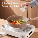 طقم توابل مغناطيسي 6 قطع بلاستيك بحامل وغطاء