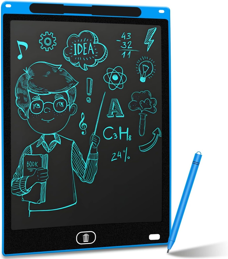 تابلت تعليمي للرسم والكتابة وتنمية مهارات الأطفال شاشة 12 بوصه