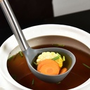 مغرفة سيليكون للشوربة و الخضار وغرف الاكل وتقديمه بفتحه لسهوله تعليقها