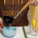 مغرفة سيليكون للشوربة و الخضار وغرف الاكل وتقديمه بفتحه لسهوله تعليقها