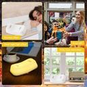 كشاف علي شكل مفتاح مع وضعين للضوء قابل للمس للفتح والغلق يعمل بالشحن باستخدام يو اس بي للسرير والمكتب