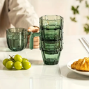 مجموعة اكواب زجاجية علي شكل صبار بيد 4 قطع لشرب و تقديم العصائر و المشروبات الساخنة