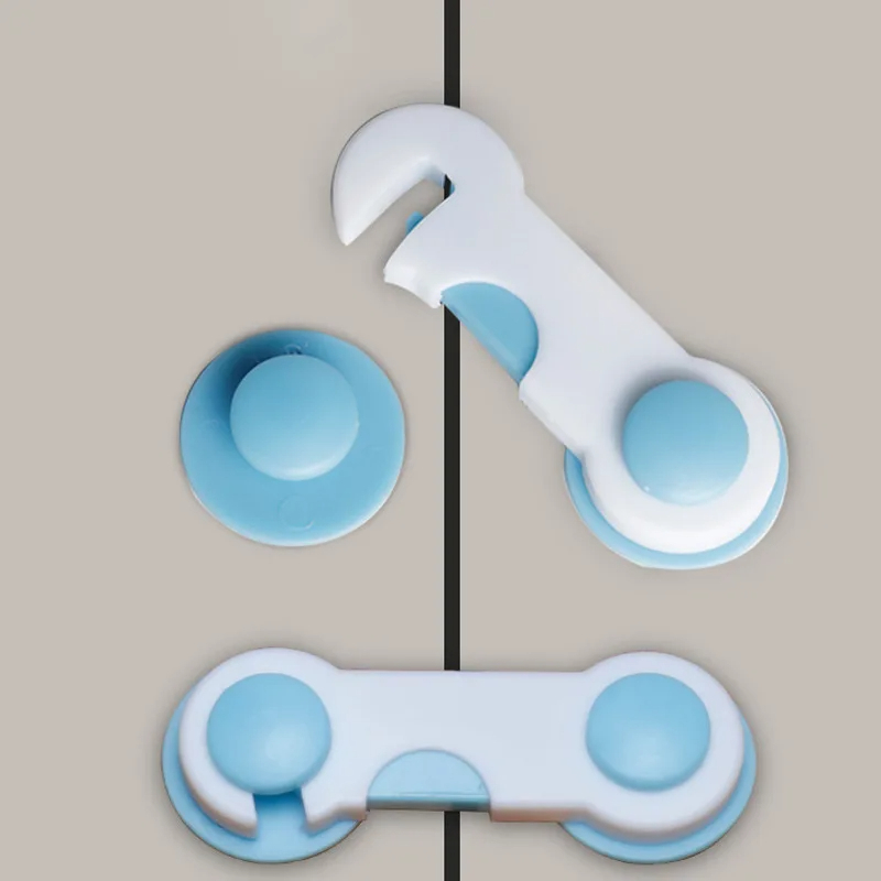 قفل أمان بلاستيك 2 قطعة لغلق الابواب والدواليب والأدراج لسلامة الاطفال