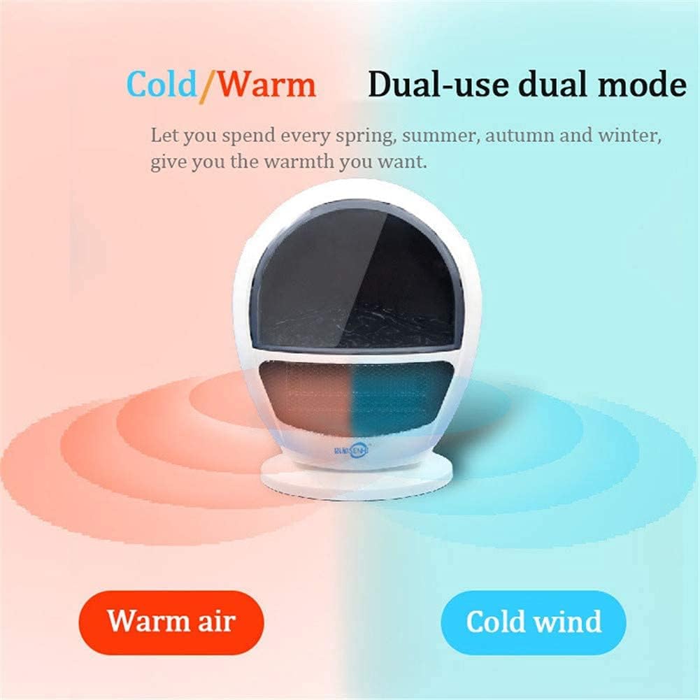 دفاية كهربائية دوارة للتسخين الفوري 1500 واط بمروحة ثلاثية الابعاد باضائة داخلية للمنزل والمكتب