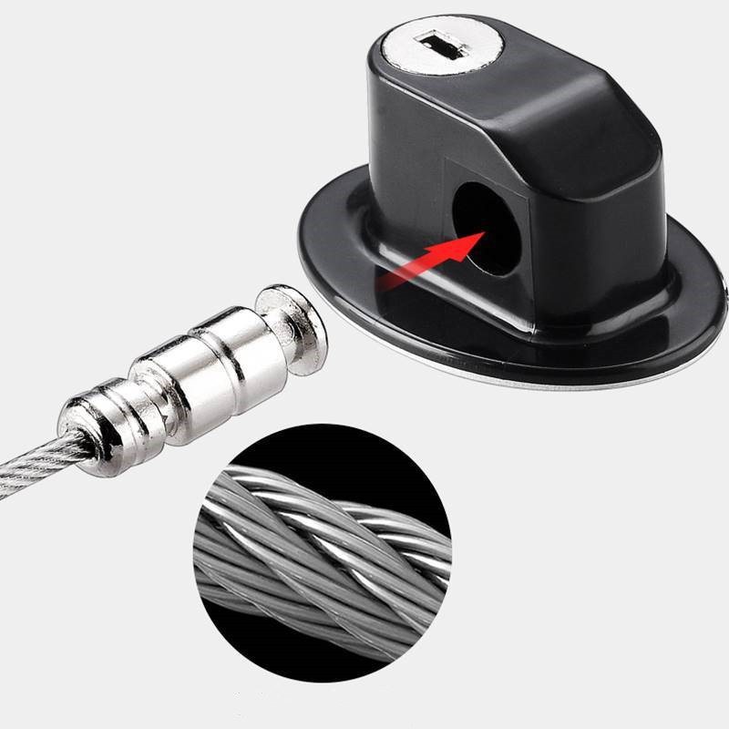 قفل أمان معدني بمفتاح لغلق الادراج والابواب والشبابيك لحماية الأطفال