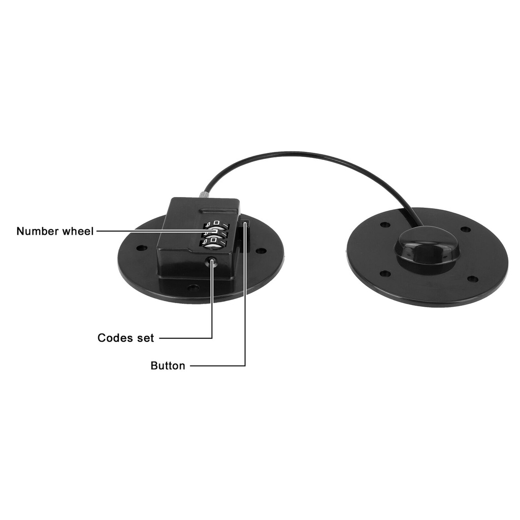 قفل أمان برقم سري لغلق الثلاجة والخزائن والدواليب والأدراج بلزق دبل فيس قوي