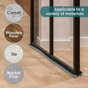 شريط عازل الباب المزدوح اسفنجي لمنع دخول الحشرات والاترابة