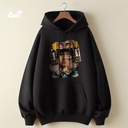 Eminem slim shady هودي اوفر سايز قطن باللون الاسود