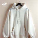 هودي ما الفائدة ! اوفر سايز قطن باللون الابيض