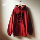 Micky Mouse ZA# هودي اوفر سايز قطن باللون الاحمر