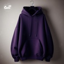 Love More Worry Less هودي اوفر سايز قطن