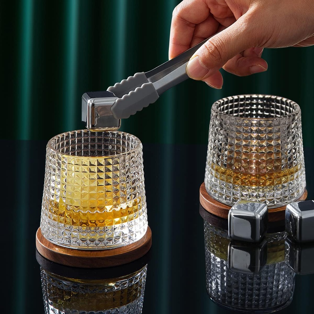 كوباية رقصة منقرشة بقاعدة خشبية لشرب تقديم المشروبات الساخنة والباردة 180 ملي