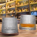 كوباية رقصة منقرشة بقاعدة خشبية لشرب تقديم المشروبات الساخنة والباردة 180 ملي