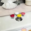 هوك مقبض علي شكل قلب بلزق دابل فيس قوي  للسيفون والادراج والدواليب - الوان متعددة