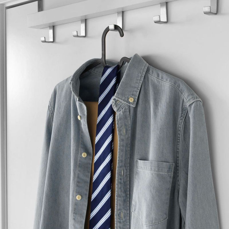 طقم شماعات 6 قطع لتعليق التيشرتات والقمصان والبناطيل من البلاستيك