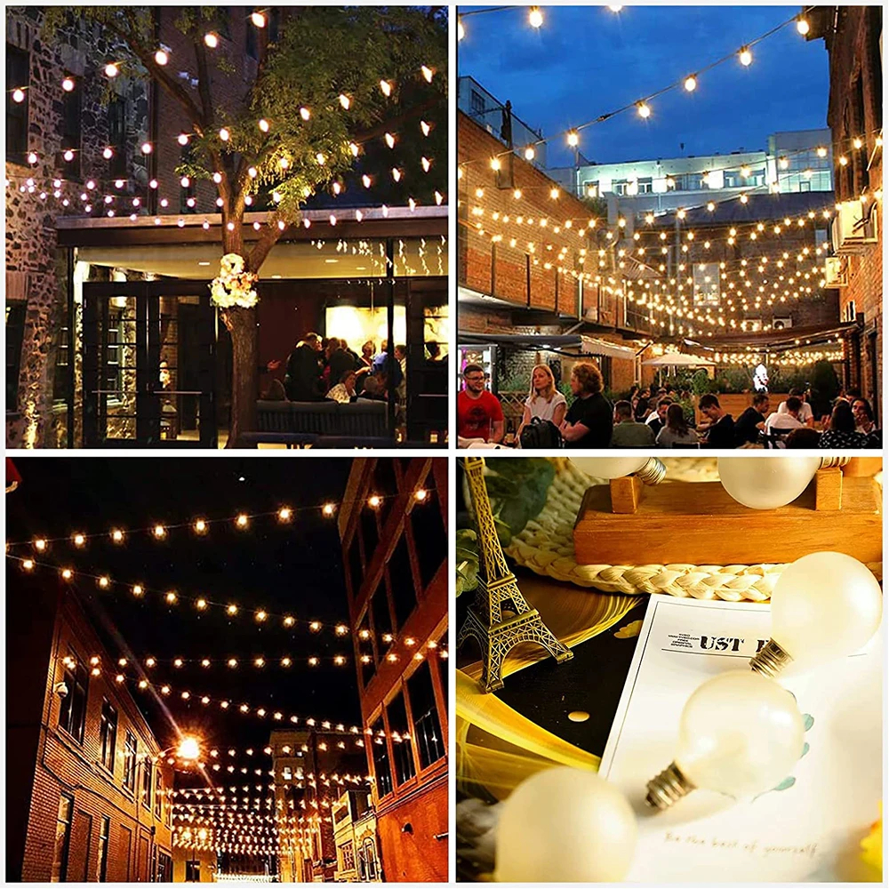 فرع لمبة مدور اكليريك شفاف اضاءة اصفر10 قطع لاجواء رمضانية مميزة