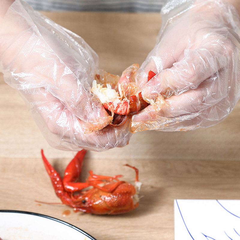 جونتي بلاستيك شفاف 100 قطعة استعمال مرة واحدة للاستحدامات المنزلية المتعددة