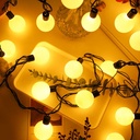 فرع لمبة مدور اكليريك شفاف اضاءة اصفر10 قطع لاجواء رمضانية مميزة