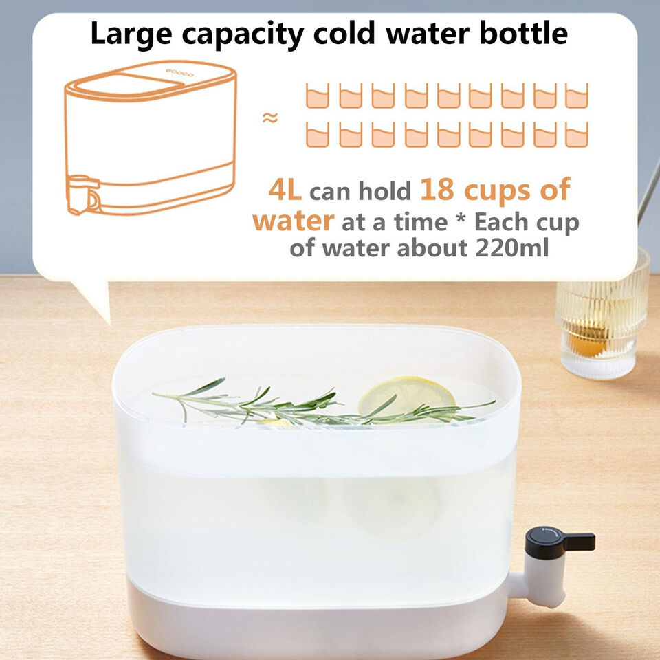 ديسبنسر عصائر 4 لتر بغطاء محكم الغلق وحنفية لسهولة الأستخدام من ايكوكو