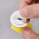 مقبض بديل ليد الدواليب والأدراج وزر ضغط المرحاض 2 في 1 شكل قلب بألوان مختلفة