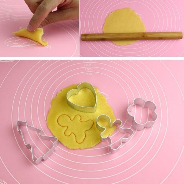 مفرش عجين سيليكون لعمل البيتزا والمعجنات مع قياسات