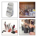 حامل ومنظم معالق بلاستيك  3 ادوار مع مصفاة لترتيب ادوات المطبخ بسهولة