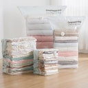 كيس فاكيوم 70*100سم لتخزين الملابس والمفروشات وتوفير 75% من المساحة مزود بسوستة لحفظ المحتويات من الاتربة والحشرات