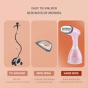 مكواة بخارعملية محمولة باليد تعمل بفيشة خفيفة الوزن للسفر و المنزل 1500 واط