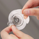 مقبض رافع لمقعد التواليت قطعتين علي شكل ورردة مع لصق لتثبيته لتجنب لمس الغطاء