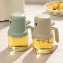 بخاخ زيت وخل سوائل زجاج 180 مللي عالي الضغط لتوفير الزيوت وعمل اكل صحي بيد لسهولة الاستخدام