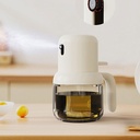 بخاخ زيت وخل سوائل زجاج 180 مللي عالي الضغط لتوفير الزيوت وعمل اكل صحي بيد لسهولة الاستخدام