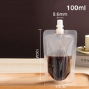 كيس محمول 100 ملي لتنظيم الشامبو والشاور جل والكريمات للسفر والرحلات قابل لإعادة الملئ