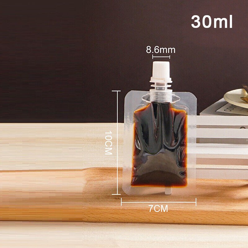 كيس 30 ملي لحمل الشامبو والشاور جل والكريمات للسفر والرحلات قابل لإعادة الملئ