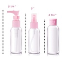 طقم زجاجات السفر لمستحضرات التجميل والعناية الشخصية