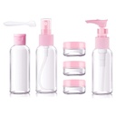 طقم زجاجات السفر لمستحضرات التجميل والعناية الشخصية