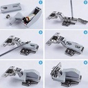 مفصلة الدرف المضية الليد للتركيب على مفصلات الخزائن