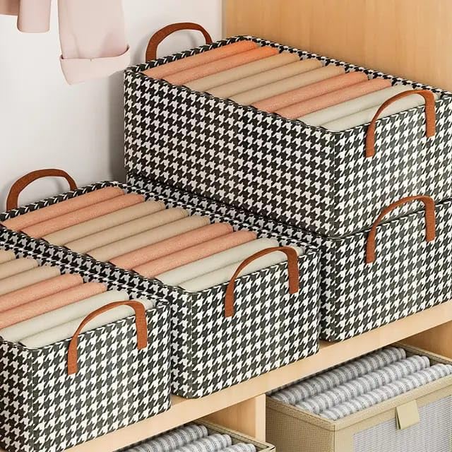 منظم ملابس للدواليب والادراج بيد قابل للطي