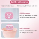 قناع وجه ساخن وبارد مع مغناطيس تدليك لشد البشرة وتخفيف الام وتورم الوجه