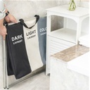 سلة غسيل مقسمة لفرز الملابس الابيض و الالوان