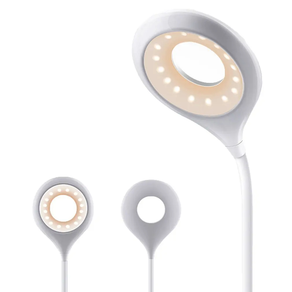 اباجورة مكتب تاتش 3 في 1 مزودة بمروحة ومقلمة تعمل بالشحن بيو اس بي