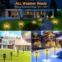 كشاف شعلة سينسور يعمل بالطاقة الشمسية لاضاءة الحدائق 3 واط