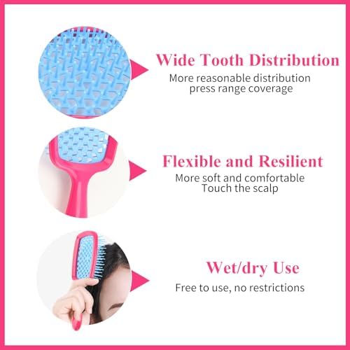 فرشة شعر مفرغة لتسريح وفك تشابك الشعر