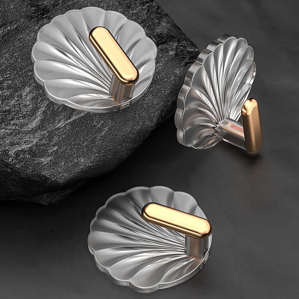 طقم هوك شماعة جولد 3 قطع بلزق دبل فيس لتعليق الملابس و أدوات المطبخ والحمام