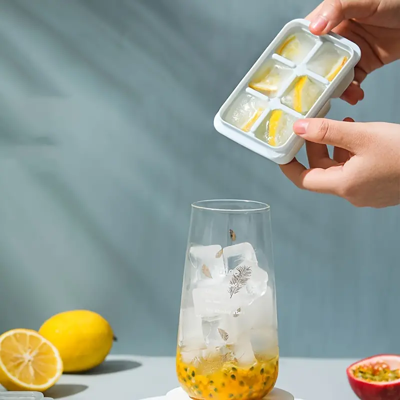 قالب ثلج سيليكون غير قابل للاتصاق مع غطاء لعمل الحلويات المثلجة